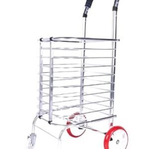 AR Mall 4 Wheel Shopping Trolley for Grocery Foldable Cart Portable Vegetable Shopping Trolley with Wheels Luggage Transfer Trolley Shopping Mall Super Market Hand Truck Cart for Home (4 Wheel)