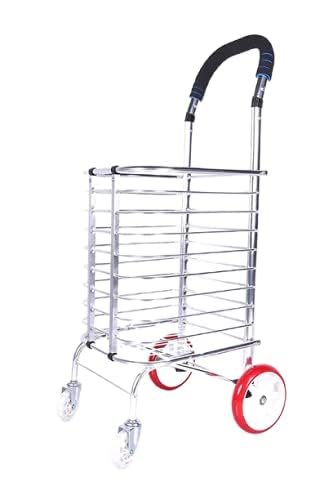 AR Mall 4 Wheel Shopping Trolley for Grocery Foldable Cart Portable Vegetable Shopping Trolley with Wheels Luggage Transfer Trolley Shopping Mall Super Market Hand Truck Cart for Home (4 Wheel) AR Mall 4 Wheel Shopping Trolley for Grocery Foldable Cart Portable Vegetable Shopping Trolley with Wheels Luggage Transfer Trolley Shopping Mall Super Market Hand Truck Cart for Home (4 Wheel)
