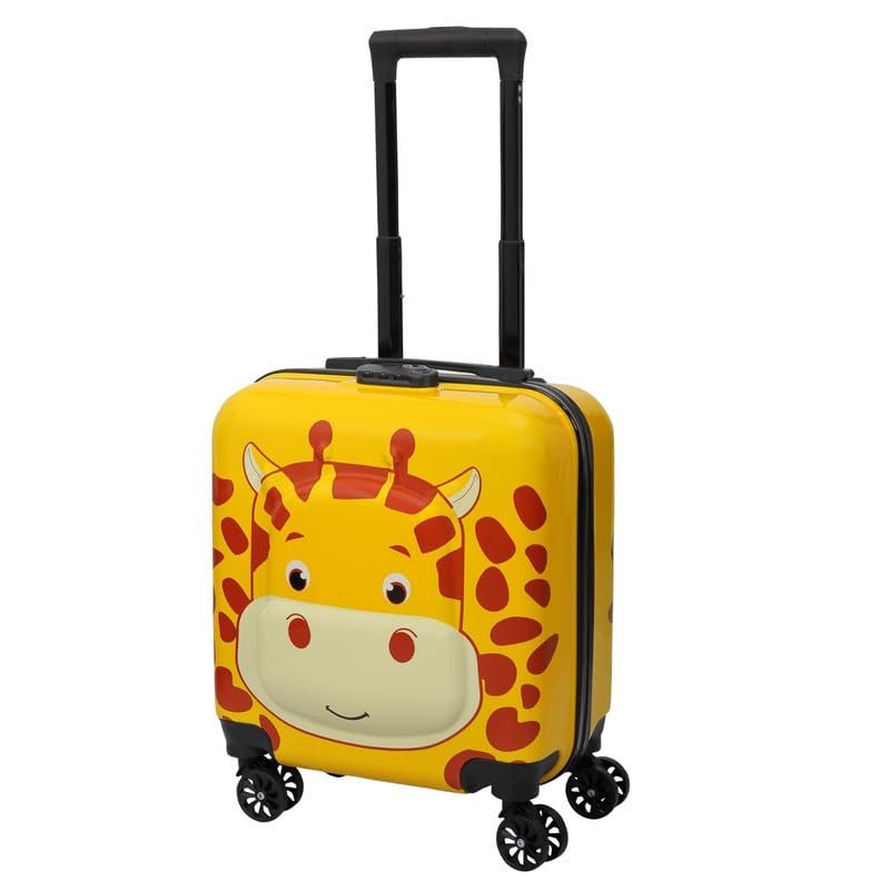41ogrkd2yel Polo Class Polycarbonate Hard Shell 8 Spinner Wheels Junior Kids Trolley Bag-Yellow, Medium, 32 cm