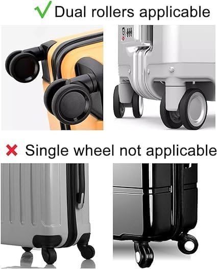 41hagowwdfl YEPZY Travel Luggage Wheel Cover,Luggage Wheels Protection Covers,Silicone Suitcase Wheel Covers,Wheel Protector, Shock-Proof, Anti Scratch, for Protect Suitcase Wheels, Reduce Noise (Blue, 16)