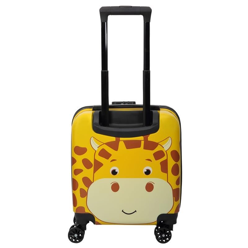 41kykkivzl Polo Class Polycarbonate Hard Shell 8 Spinner Wheels Junior Kids Trolley Bag-Yellow, Medium, 32 cm