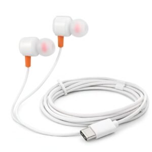 C-Type Earphones with Mic for Apple iPhone 15 Plus Earphones Original Like Wired in-Ear Headphones Stereo Deep Bass Headset Earbuds, Mic (STB.4.D.1TB)