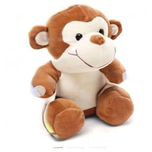 41wnkxolf1l Babique Sitting Monkey Plush Soft Toy Cute Kids Animal Home Decor Boys/Girls 28 Cm