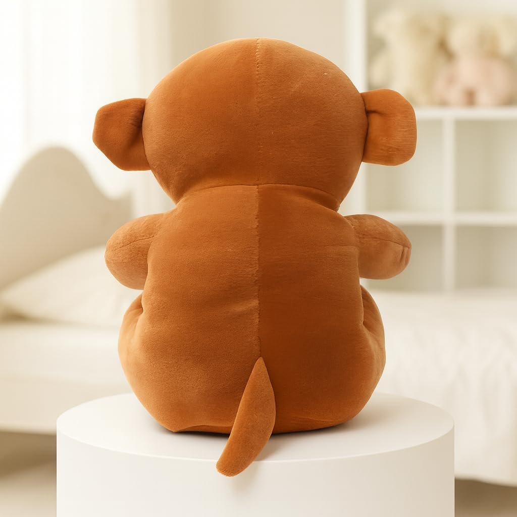 511rfs4xwkl. sl1024 Babique Sitting Monkey Plush Soft Toy Cute Kids Animal Home Decor Boys/Girls 28 Cm