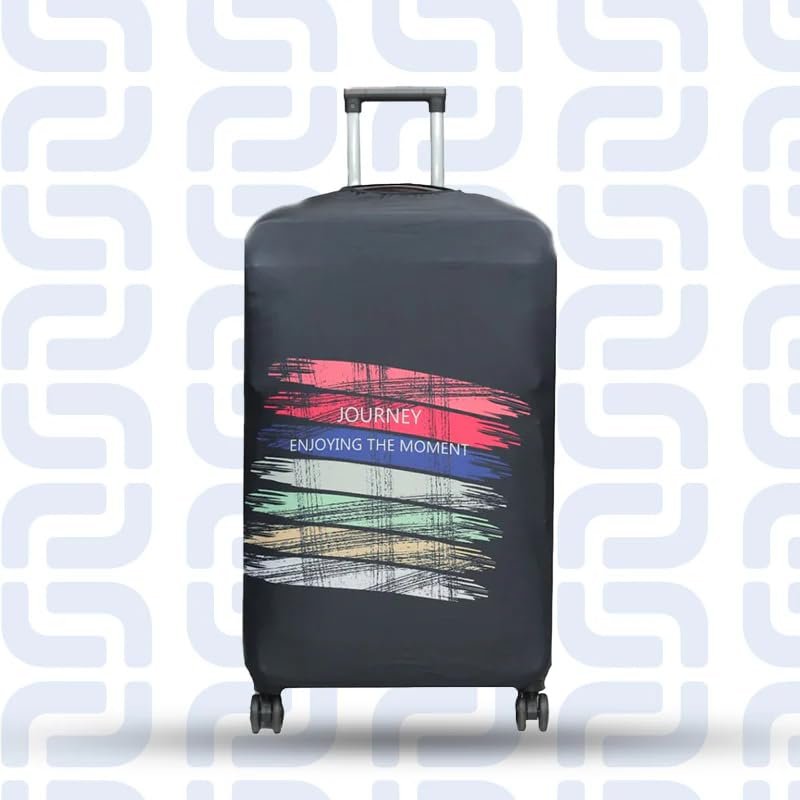 517bpxkttl Journey Luggage Cover Stretchable, Waterproof, Scratch-Resistant Protector for Suitcases, Easy Fit and Travel (Cover_1001)(Size-20inch/55 cm)