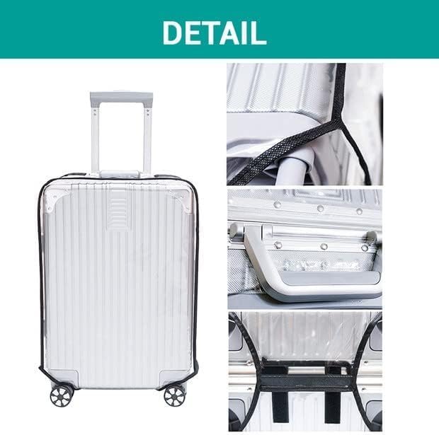 519cbslv0l Suitcase Cover Protector – Waterproof Dustproof Case for Wheeled Luggage Trolley (26 Inches)