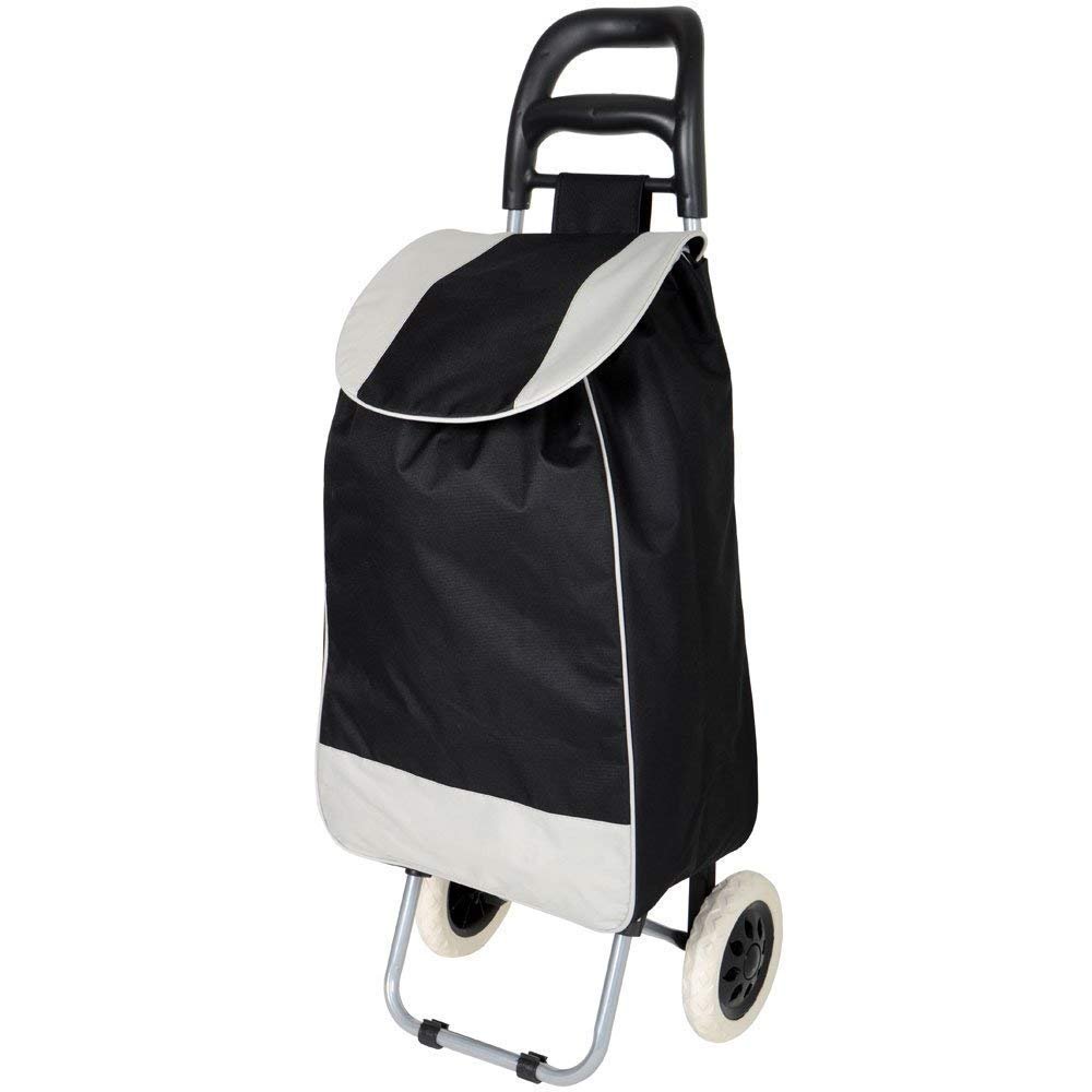 Foldable Shopping Trolley Bag with Wheels | Grocery & Vegetable Cart | Lightweight Rolling Utility Trolley for Travel & Daily Use | Durable Frame Portable Luggage Carrier (Black, SD-1) Foldable Shopping Trolley Bag with Wheels | Grocery & Vegetable Cart | Lightweight Rolling Utility Trolley for Travel & Daily Use | Durable Frame Portable Luggage Carrier (Black, SD-1)