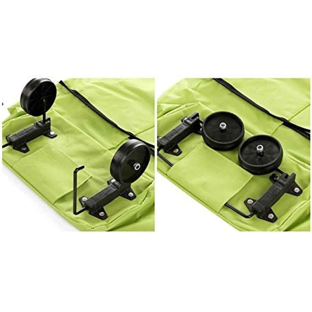 51oebvaeonl. sl1000 Polyester Trolley Luggage Bags Traveling Vegetable Grocery Clothing Bag with Light Weight and Medium Size with Wheels for Girls Boys Women Ladies Men Multi Color