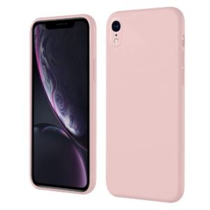 LIRAMARK Silicone Soft Back Cover Case for Apple iPhone XR (Silicone Pink)
