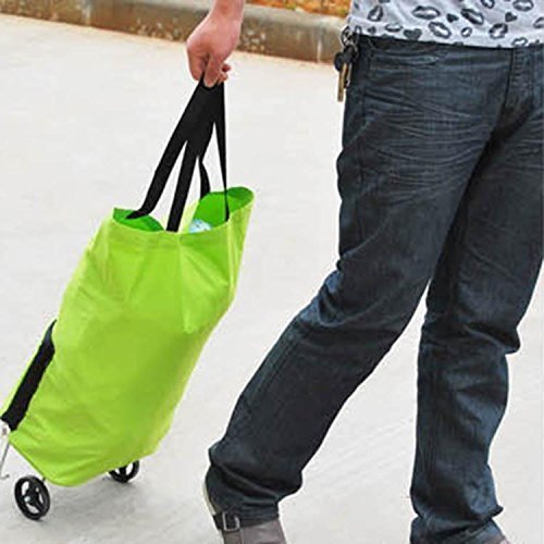 51zhc9p2j8l Polyester Trolley Luggage Bags Traveling Vegetable Grocery Clothing Bag with Light Weight and Medium Size with Wheels for Girls Boys Women Ladies Men Multi Color