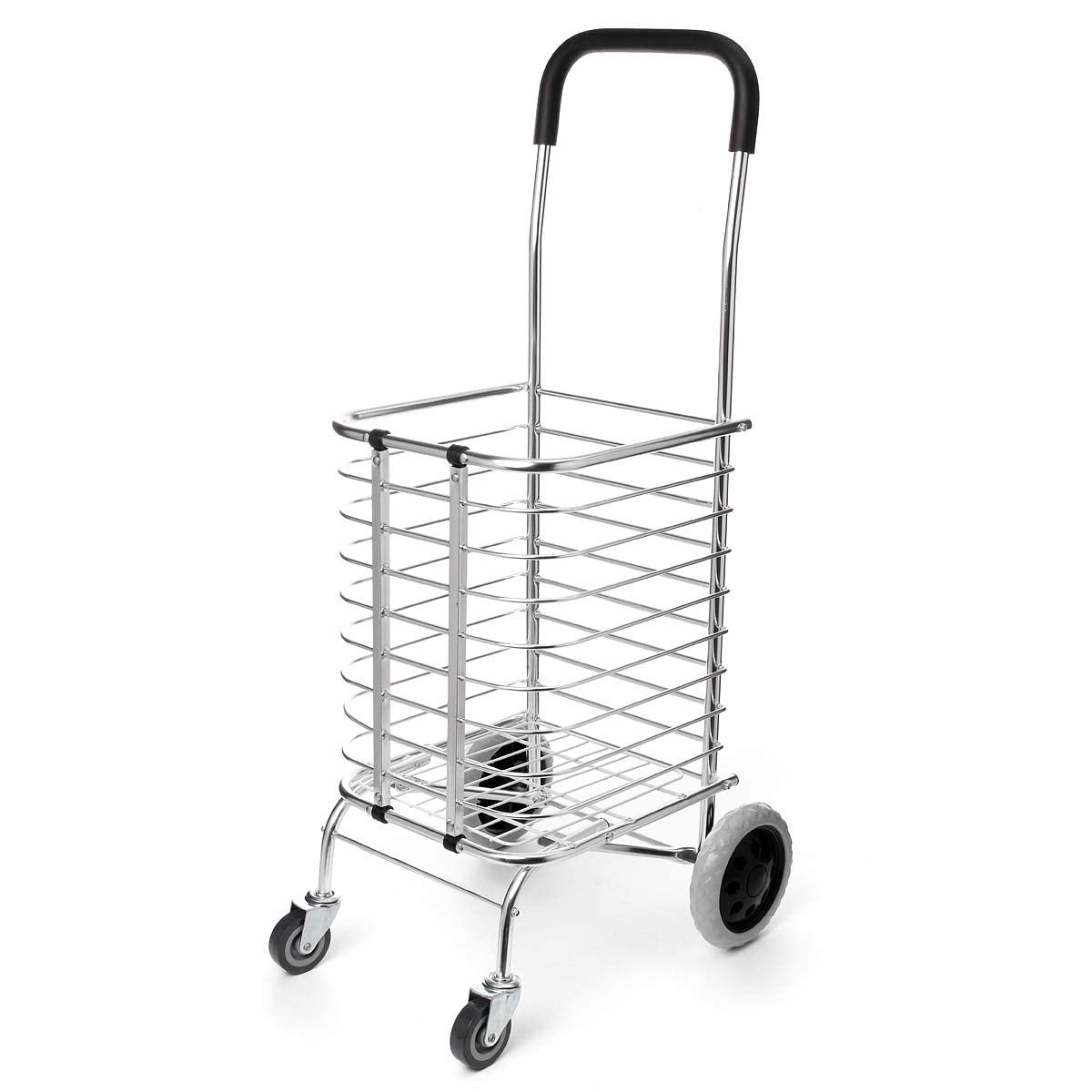 51ib fnc4tl. sl1200 AR Mall 4 Wheel Shopping Trolley for Grocery Foldable Cart Portable Vegetable Shopping Trolley with Wheels Luggage Transfer Trolley Shopping Mall Super Market Hand Truck Cart for Home (4 Wheel)