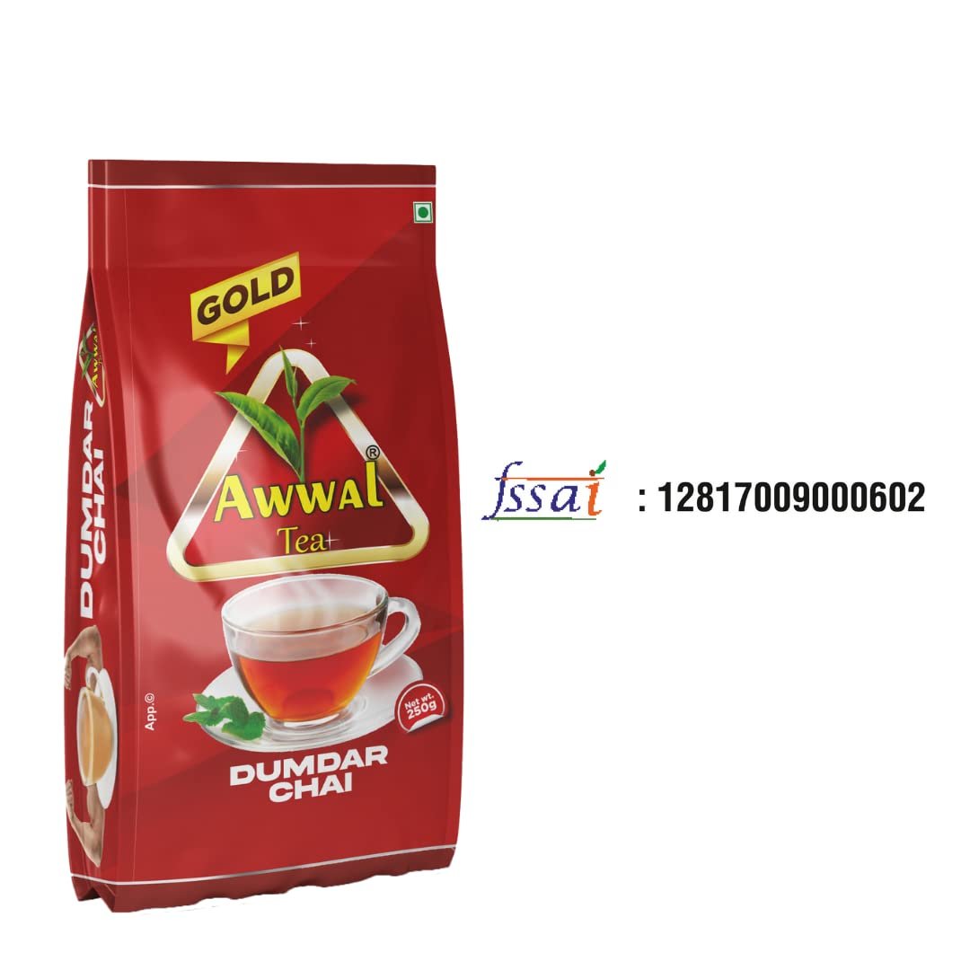 51v8euahevl. sl1080 Awwal Tea Extra Strong Premium CTC Tea Chai Gusset Pouch with Blended Leaves (750)