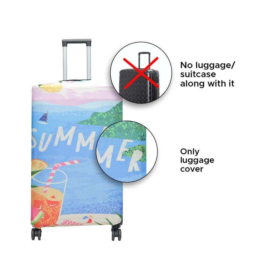 51zs2wczpel Journey Luggage Cover Stretchable, Waterproof, Scratch-Resistant Protector for Suitcases, Easy Fit and Travel (Cover_1001)(Size-20inch/55 cm)