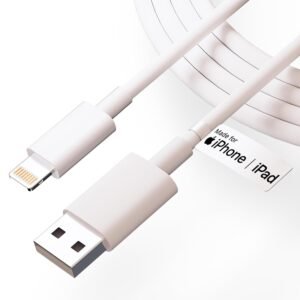 UNBREAKcable USB to Lightning Cable 27W [MFi Certified + 6 months Warranty*] Fast Charger iPhone Cable for iPhone 14/13/12/11/X/XS/XR/8/Plus,iPad Mini/Pro/Max,USB Type-A Power Delivery Cord by Tudox