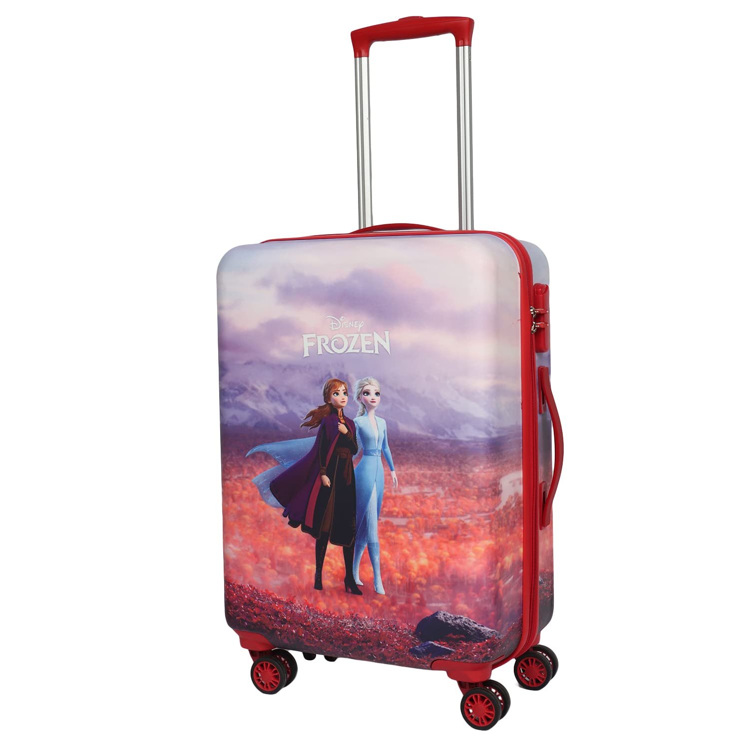 NOVEX Disney Frozen Travelling Kids Trolley Bags for Girls | Kid Spinner Luggage/Suitcase with 4 Wheels | Polycarbonate Unique Bags For Cute Girls - (Red, Blue / 22-18 Inch) NOVEX Disney Frozen Travelling Kids Trolley Bags for Girls | Kid Spinner Luggage/Suitcase with 4 Wheels | Polycarbonate Unique Bags For Cute Girls - (Red, Blue / 22-18 Inch)