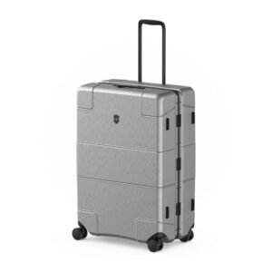 Victorinox Lexicon Framed Series, Swiss Designed Hardside Check-in Luggage, Large Suitcase | Premium Swiss Trolley Bag for Travel | 96 litres, Silver, TSA Locks, 1+ 10 Year Warranty | 610542
