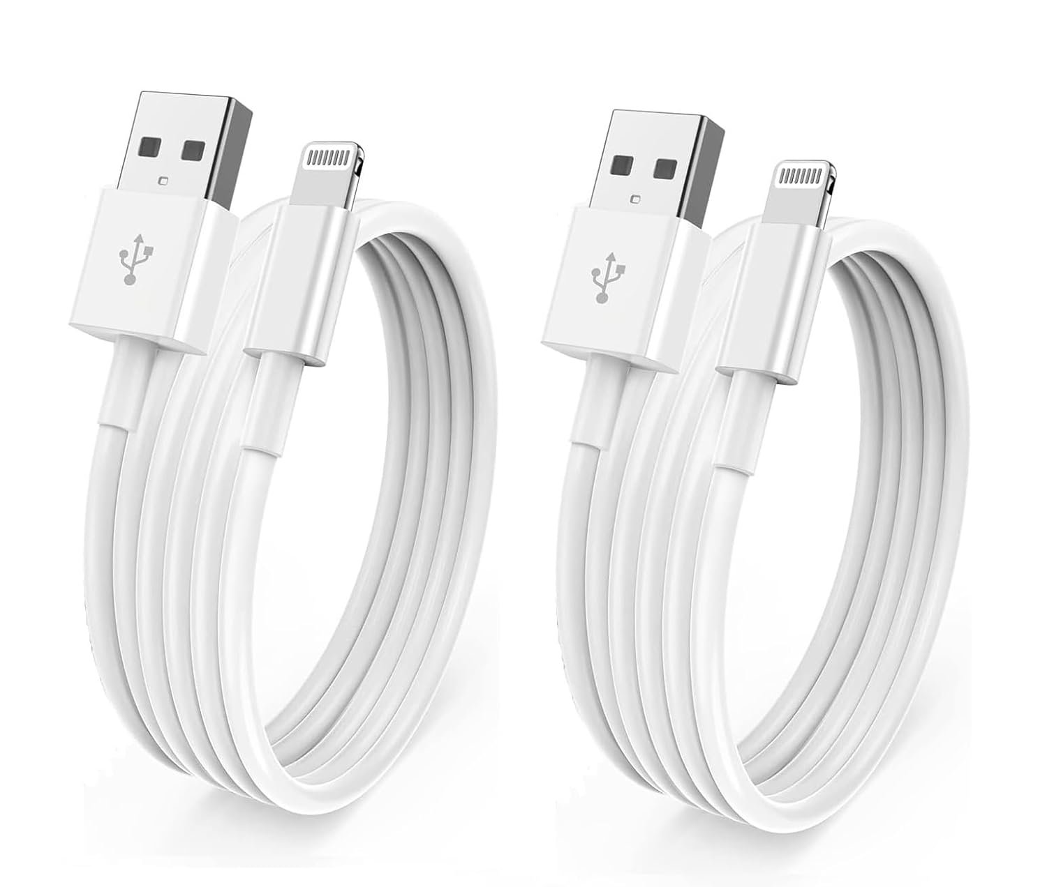 Fast iPhone Charger Cable, Apple Lightning to USB Cable Cord, 2.4A Fast Charging, Apple Phone Long Chargers for iPhone 14/13/12/11/ X/XS/XR/8/7/6/SE Plus Pro Max Mini (2 Pack) Fast iPhone Charger Cable, Apple Lightning to USB Cable Cord, 2.4A Fast Charging, Apple Phone Long Chargers for iPhone 14/13/12/11/ X/XS/XR/8/7/6/SE Plus Pro Max Mini (2 Pack)