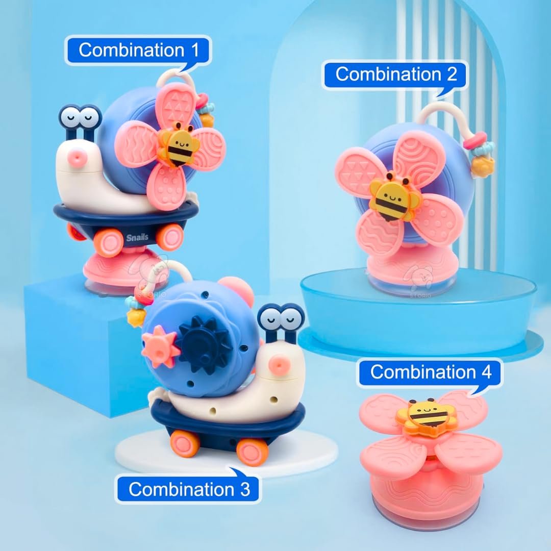 61iqhw5kggl. sl1080 Storio 5-in-1 Suction Spinster Windmill Toy – Blue | Interactive Baby Toy for Bath & Play | Sensory Suction Cups Toy for Toddlers | Early Skill Development