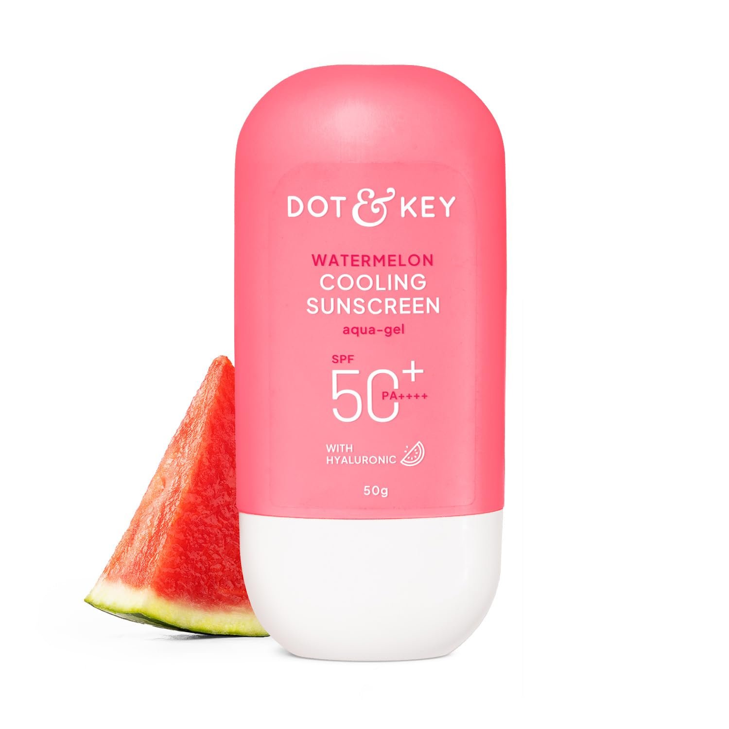 Dot & Key Watermelon Cooling Sunscreen In - Vivo Tested SPF 50+ PA++++ | With Hyaluronic Acid, Instantly Cools Skin, Broad Spectrum Protection | Controls Excess Oil, Checks Tanning, No White Cast, All Skin Types | 50g Dot & Key Watermelon Cooling Sunscreen In - Vivo Tested SPF 50+ PA++++ | With Hyaluronic Acid, Instantly Cools Skin, Broad Spectrum Protection | Controls Excess Oil, Checks Tanning, No White Cast, All Skin Types | 50g