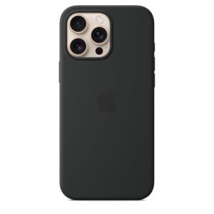 Apple iPhone 16 Pro Max Silicone Case with MagSafe - Black ​​​​​​​