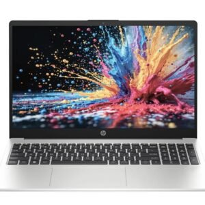 HP 15 (2026) Business Laptop with Copilot Key – AMD Ryzen 3 7335U Quad Core, 8GB RAM, 512GB SSD, 15.6" FHD Display, Windows 11 Pro, Thin & Light, Turbo Silver 1.5 Kg