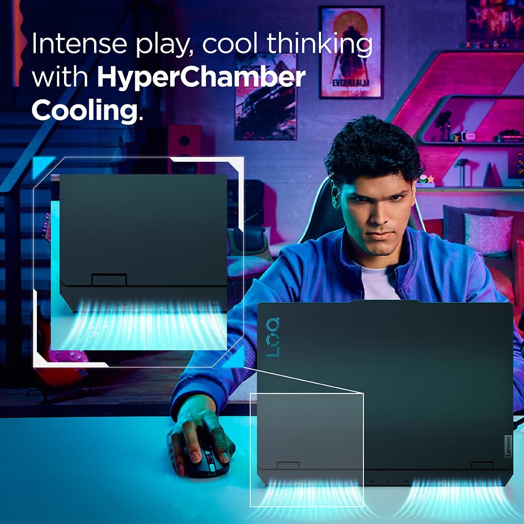 61ygqg0i9rl. sl1080 1776535762 1493 Lenovo LOQ AMD Ryzen 5 7235HS | NVIDIA RTX 3050A 4GB (16GB RAM/512GB SSD/144Hz Refresh Rate/15.6 (39.6cm)/Windows 11/Office Home 2024/3 Mon. Game Pass/Grey/2.4Kg), 83JC00LSIN AI Gaming Laptop