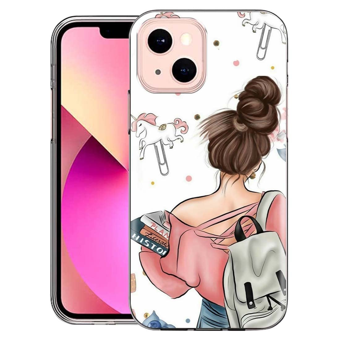 Fashionury Designer Soft Back Cover Case Compatible for Apple iPhone 13-D0021 Fashionury Designer Soft Back Cover Case Compatible for Apple iPhone 13-D0021
