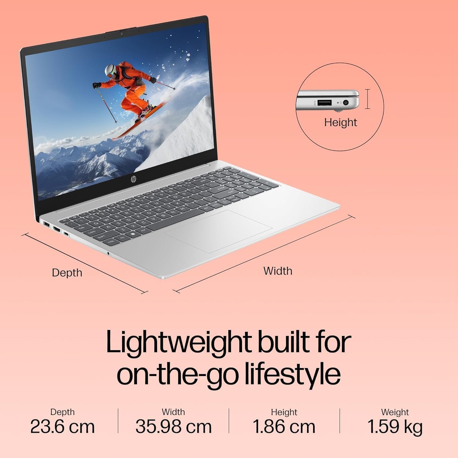 717rrhbvk9l. sl1500 1776577602 3349 HP 255R G10 Business Laptop (2026) – AMD Ryzen 3 7335U, 16GB DDR5 RAM, 512GB SSD, 15.6 FHD Display, Windows 11 Pro + MS Office 2024, Copilot Key, Thin & Light, Turbo Silver