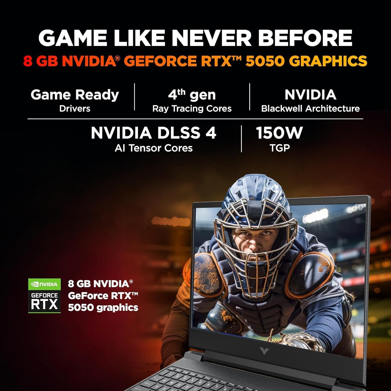 719r2f5sjfl. sl1500 HP Victus, Intel Core 7 240H, 8GB RTX 5050, 24GB DDR5(Upgradeable) 1TB SSD, FHD, 144Hz, 300 nits, IPS, 15.6/39.6cm, Win11, M365* Office24, Mica Silver, 2.29kg, fa2409TX, RGB Backlit, Gaming Laptop