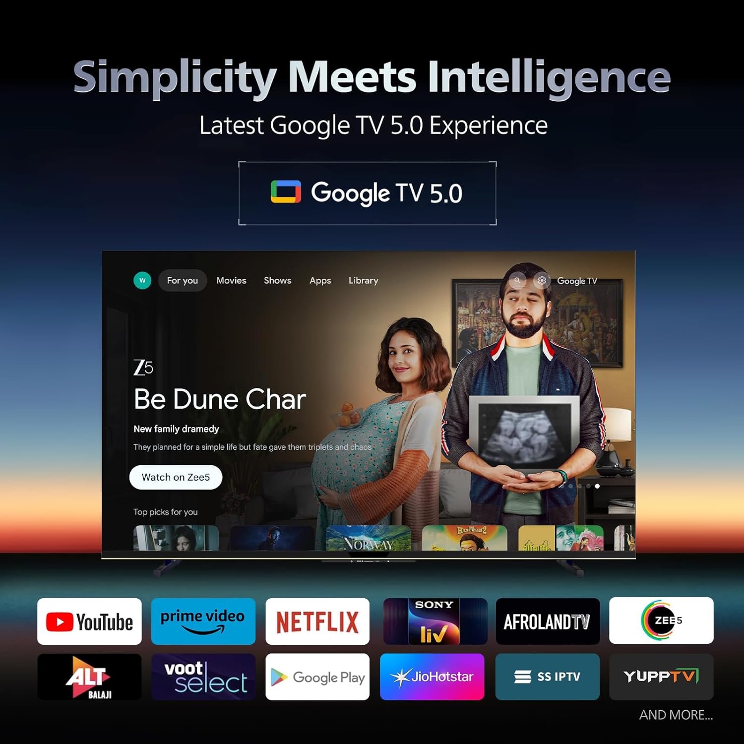 719geqbg72l. sl1500 Philips 164 cm (65 inches) 4K Ultra HD QLED Smart QD-Mini LED Google TV 65MLED610/94