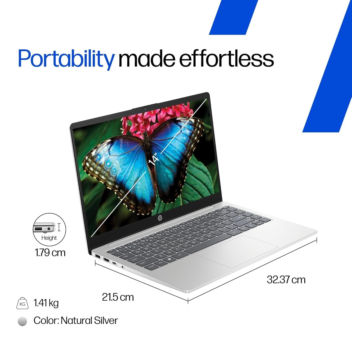 71fjg1e obl. sl1500 1776577605 4203 HP 255R G10 Business Laptop (2026) – AMD Ryzen 3 7335U, 16GB DDR5 RAM, 512GB SSD, 15.6 FHD Display, Windows 11 Pro + MS Office 2024, Copilot Key, Thin & Light, Turbo Silver