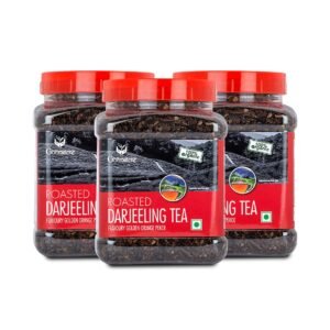 GOODRICKE Roasted Organic Darjeeling Tea - 250 gm (Pack Of 3) | 100% Pure & Natural Whole Leaf | Flavoury Golden Orange Pekoe | Black Tea