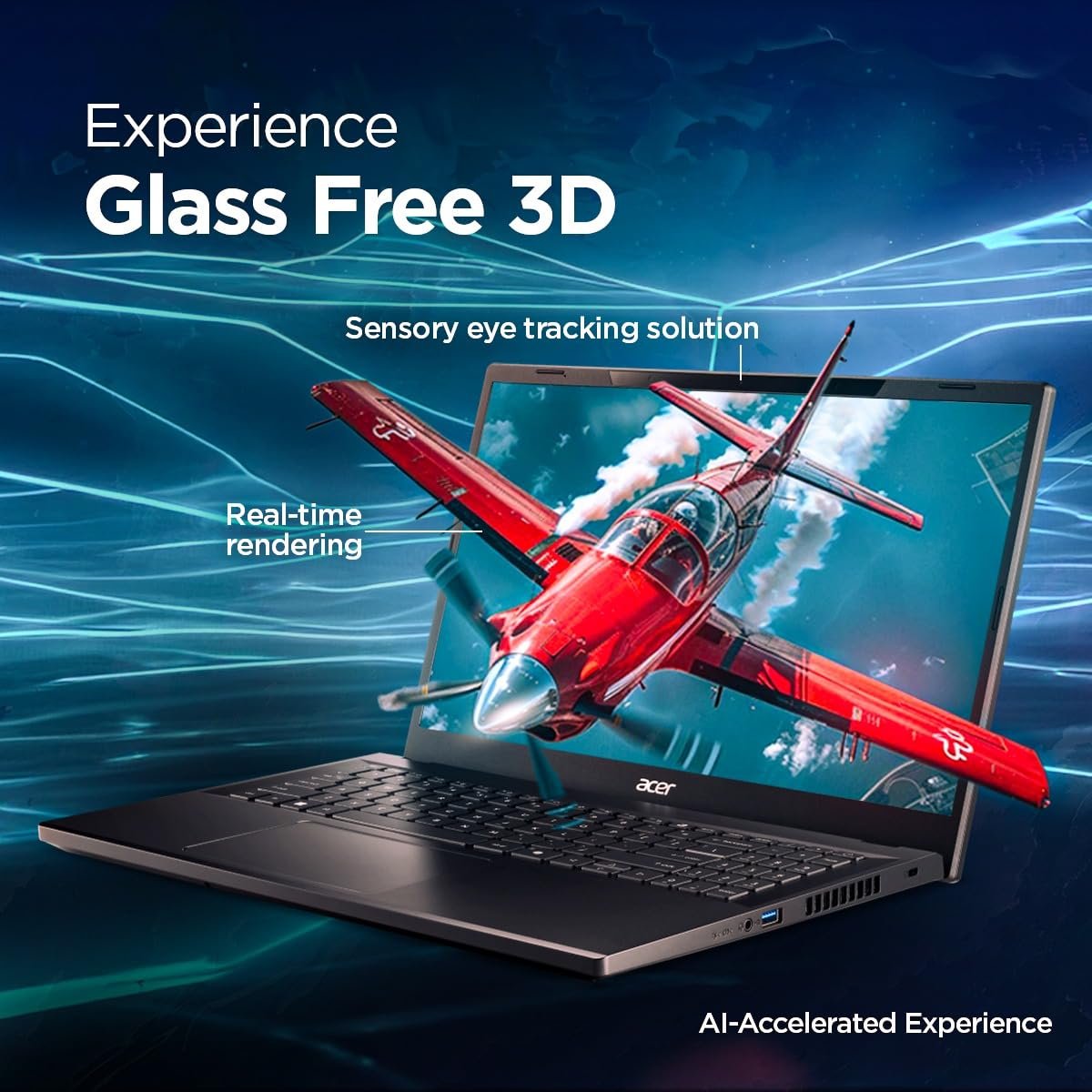 71lbmetcnl. sl1200 acer Aspire 3D 15 SpatialLabs Edition Gaming Laptop Intel Core i7-13620H Processor (16GB/1TB/NVIDIA RTX4050/Win11Home) A3D15-71GM, 39.6 cm(15.6) UHD 3840 x 2160 IPS Display, Obsidian Black, 2.32KG