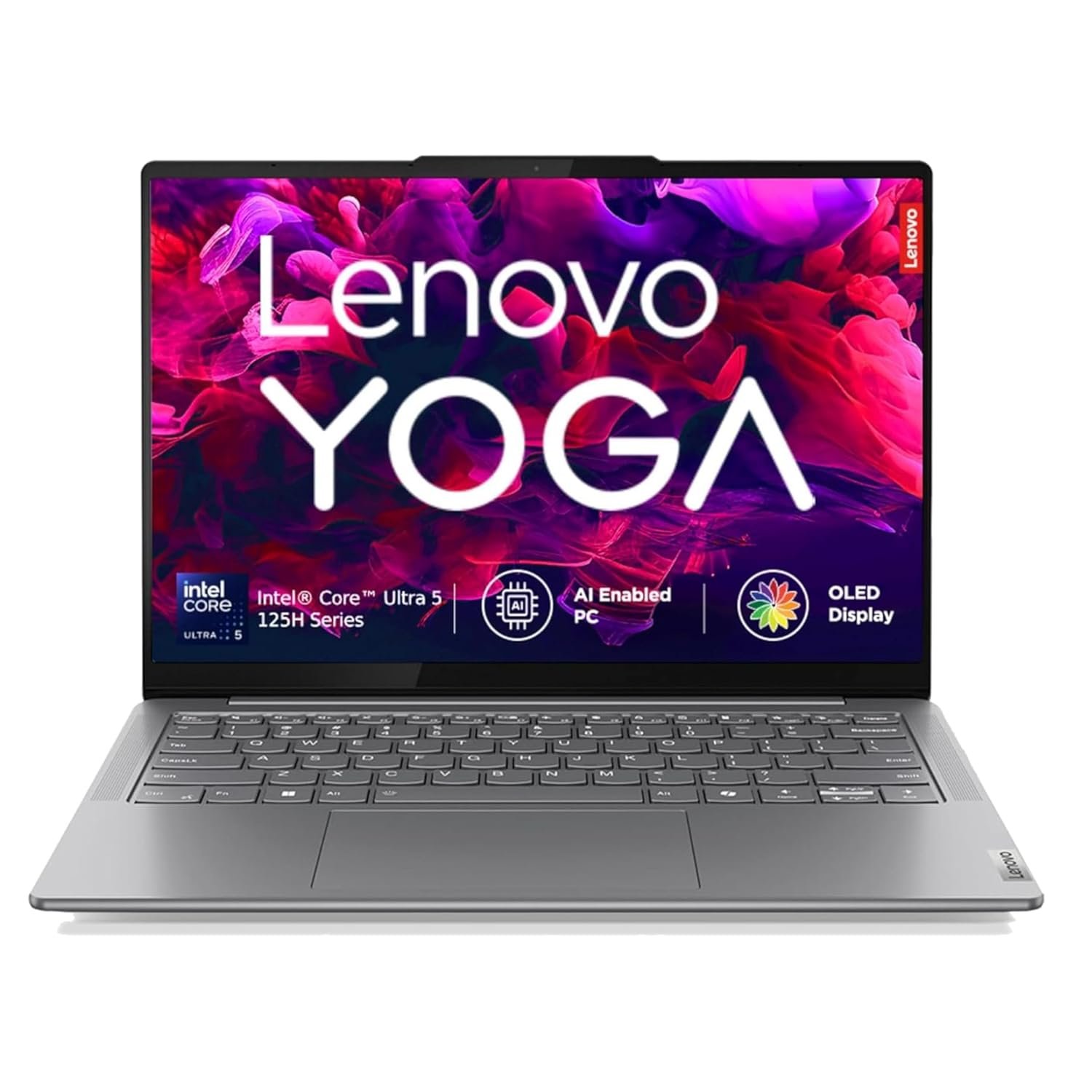 Lenovo Yoga Slim 7, Intel Core Ultra 5 125H, 16GB RAM, 512GB SSD, WUXGA-OLED, AI PC, 14"/35.5cm, 2Wx4 Speakers, Windows 11, Office Home 2024, Grey, 1.39Kg, 1Yr ADP Free, 83CV0085IN, AI Powered Laptop Lenovo Yoga Slim 7, Intel Core Ultra 5 125H, 16GB RAM, 512GB SSD, WUXGA-OLED, AI PC, 14"/35.5cm, 2Wx4 Speakers, Windows 11, Office Home 2024, Grey, 1.39Kg, 1Yr ADP Free, 83CV0085IN, AI Powered Laptop