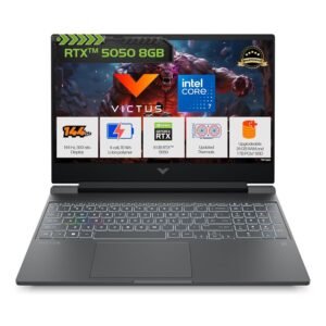 HP Victus, Intel Core 7 240H, 8GB RTX 5050, 24GB DDR5(Upgradeable) 1TB SSD, FHD, 144Hz, 300 nits, IPS, 15.6''/39.6cm, Win11, M365* Office24, Mica Silver, 2.29kg, fa2409TX, RGB Backlit, Gaming Laptop