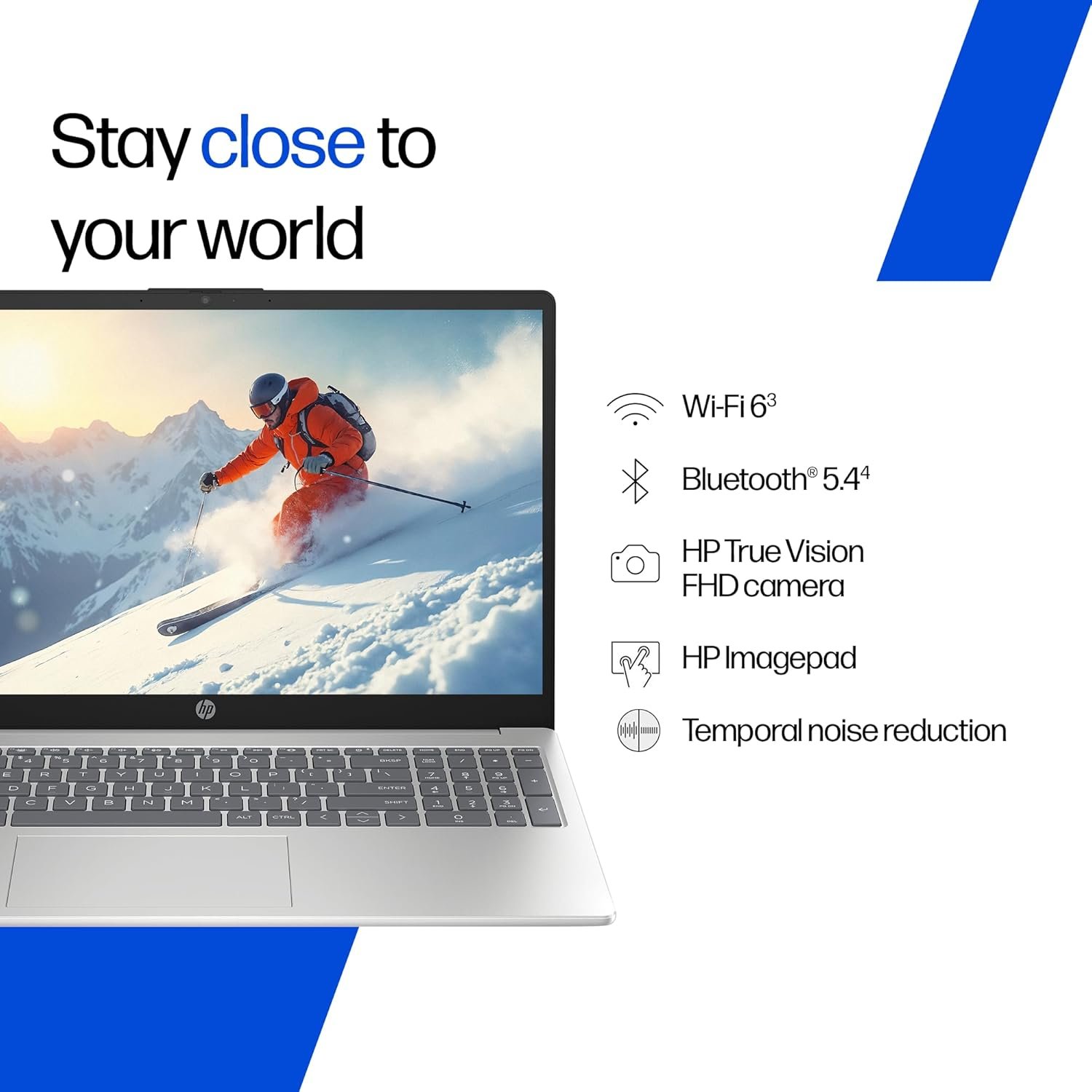 71d1edh2gl. sl1500 HP 15, Intel Celeron (8GB DDR5, 512GB SSD), Micro-Edge, Anti-Glare, 15.6/39.6cm, Win11, M365* Office24, Silver, 1.59kg, fd0885TU, FHD Camera, Backlit, Dual Speakers Laptop