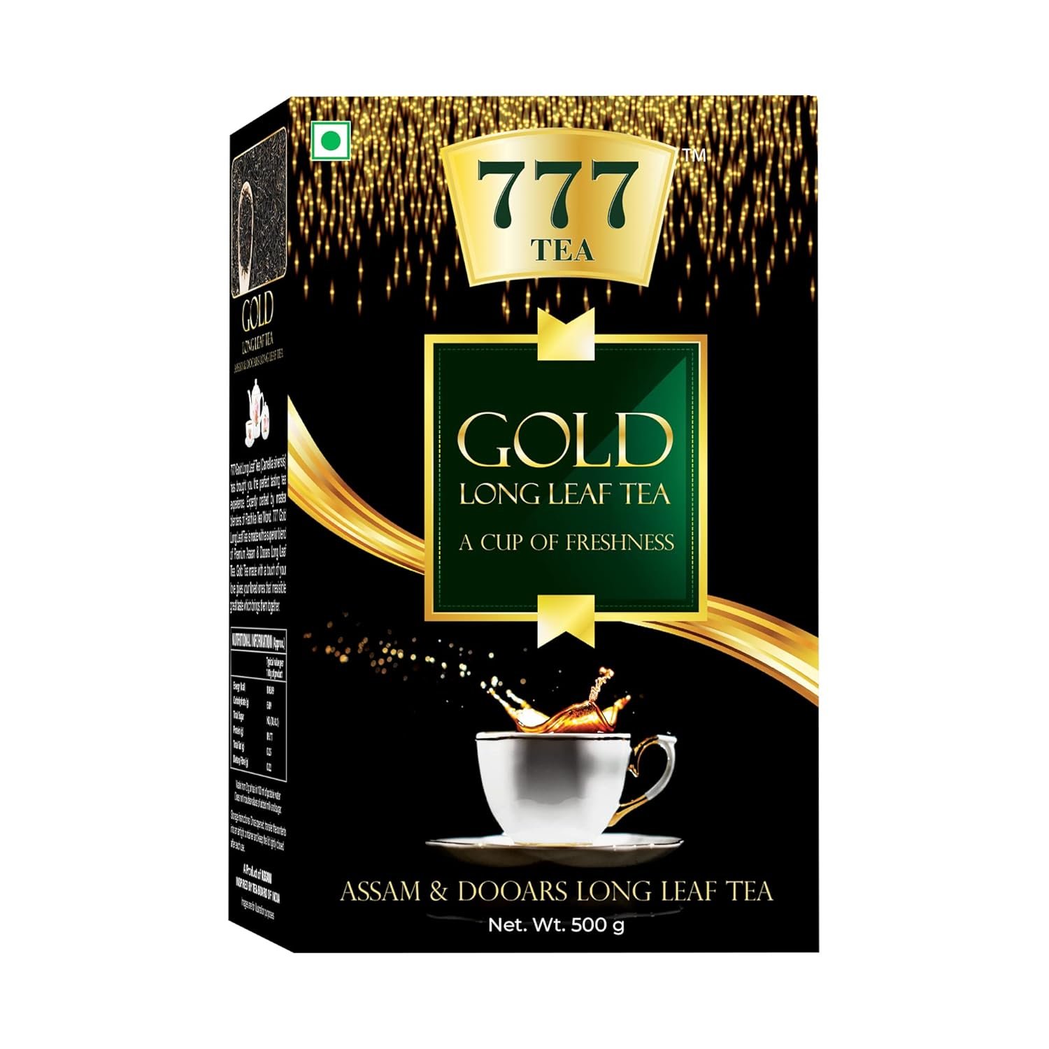71hzxmh4fl. sl1500 777 Tea – Masala and Gold Long Leaf Tea | Rich & Aromatic Chai | Assam Black Chay | Chai Patti (Pack Of 2, 500 GM Each)