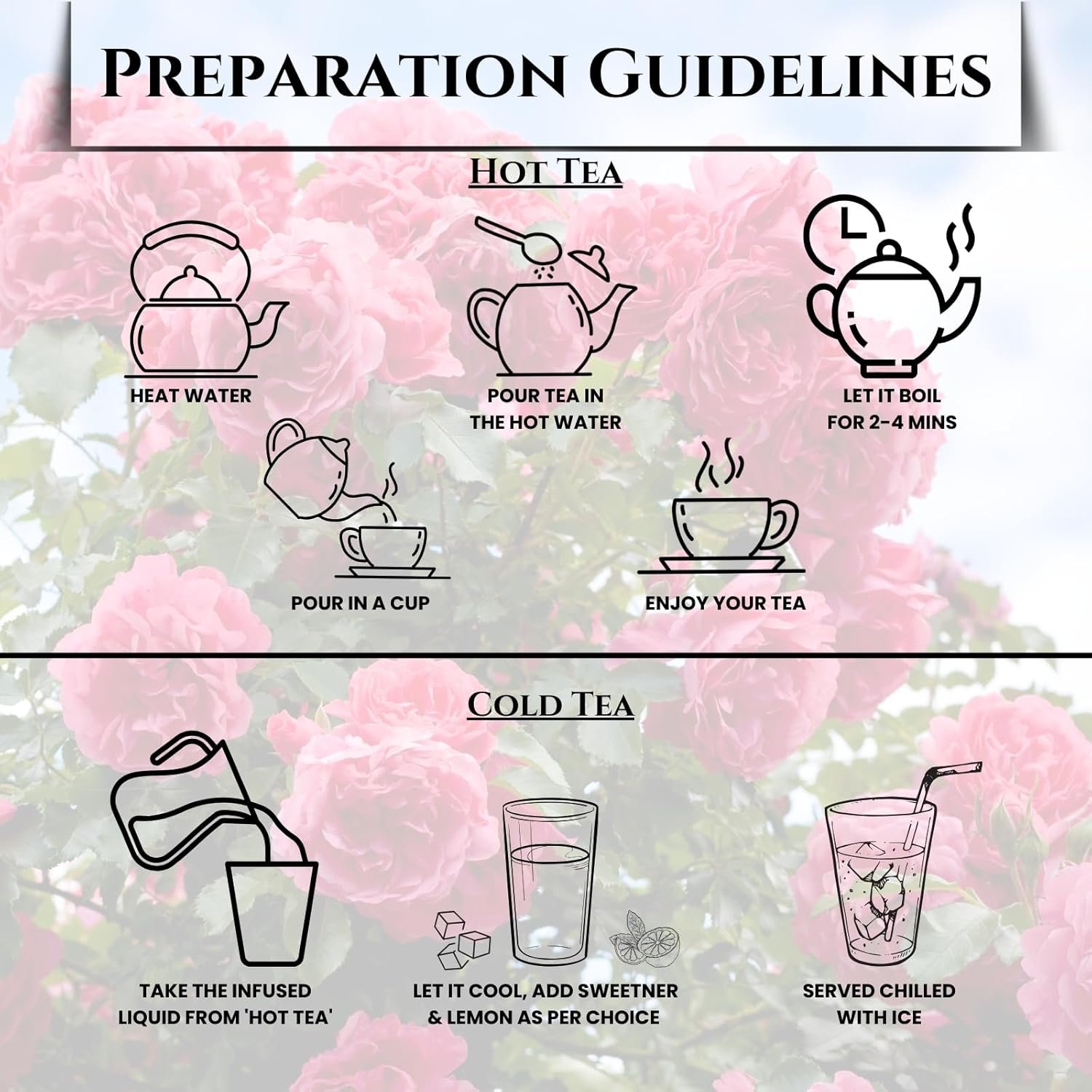 71pmkricqul. sl1500 Diraaz Rose Tea | Floral & Refreshing Herbal Infusion | Anti-Aging Rich | Low Caffeine Chai (Glass Jar (20 grams))