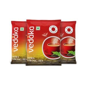 Amazon Brand - Vedaka Extra Strong Tea Powder 1.5Kg | Kadak Chai | Bold & Aromatic | Black Tea | 500G Pack Of 3