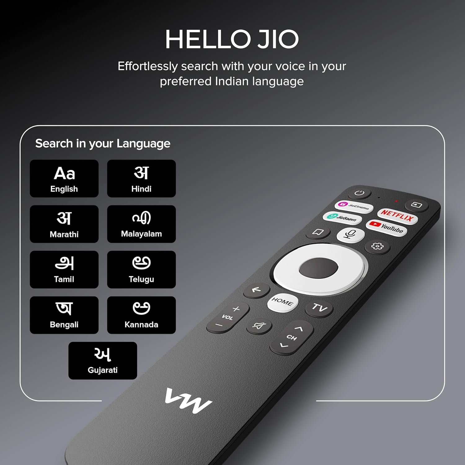 71qmvhhzxhl. sl1500 VW 127 cm (50 inches) Nano Sync Series 4K Ultra HD Smart JioTele OS QLED TV VW50JQ1 (Black)