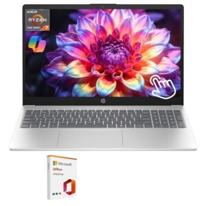 HP i5 Laptop, Intel 10-Core i5-1335U with Lifetime Microsoft Office, 16GB RAM 512GB SSD, Windows 11, Fast WiFi 6E, Numeric Keypad, Long Battery Life, Ethernet Port, Laptop for Business&Student