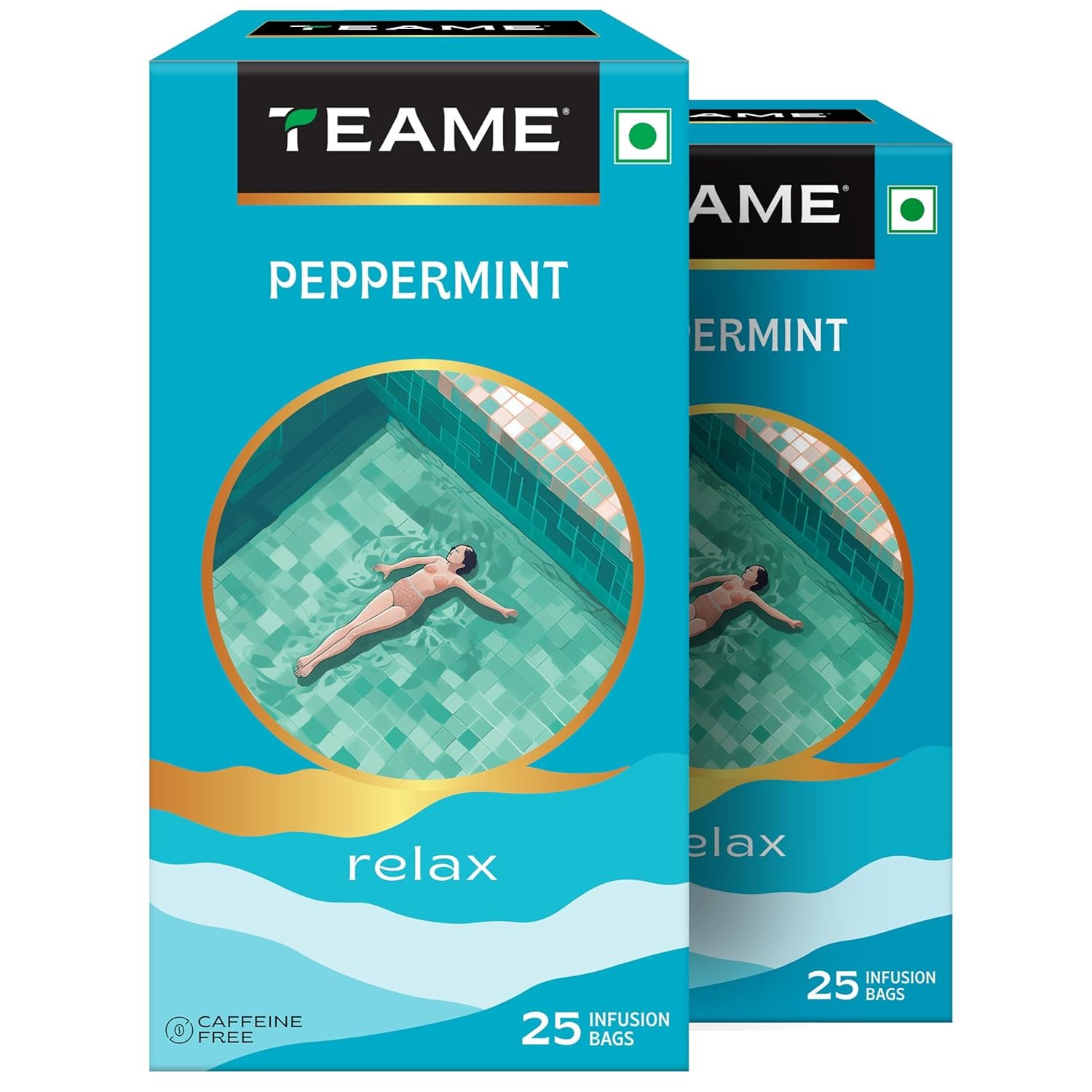 TE-A-ME Peppermint Tea Bags, 50 Pieces (2 Boxes x 25 Tea Bags = 50 Tea Bags) | Soothing Herbal Tea Blend | 100% Natural Ingredients - Peppermint Tea Leaves and Licorice Roots | Caffeine-Free Herbal Infusion TE-A-ME Peppermint Tea Bags, 50 Pieces (2 Boxes x 25 Tea Bags = 50 Tea Bags) | Soothing Herbal Tea Blend | 100% Natural Ingredients - Peppermint Tea Leaves and Licorice Roots | Caffeine-Free Herbal Infusion