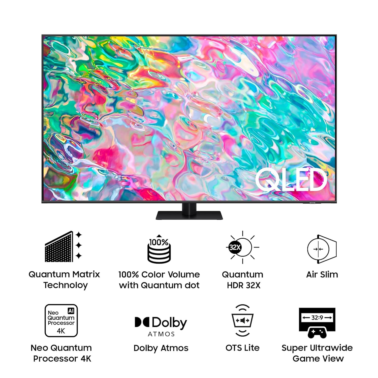 818wuufur7l. sl1500 Samsung 189 cm (75 inches) 4K Ultra HD Smart QLED TV QA75Q70BAKXXL (Titan Grey)