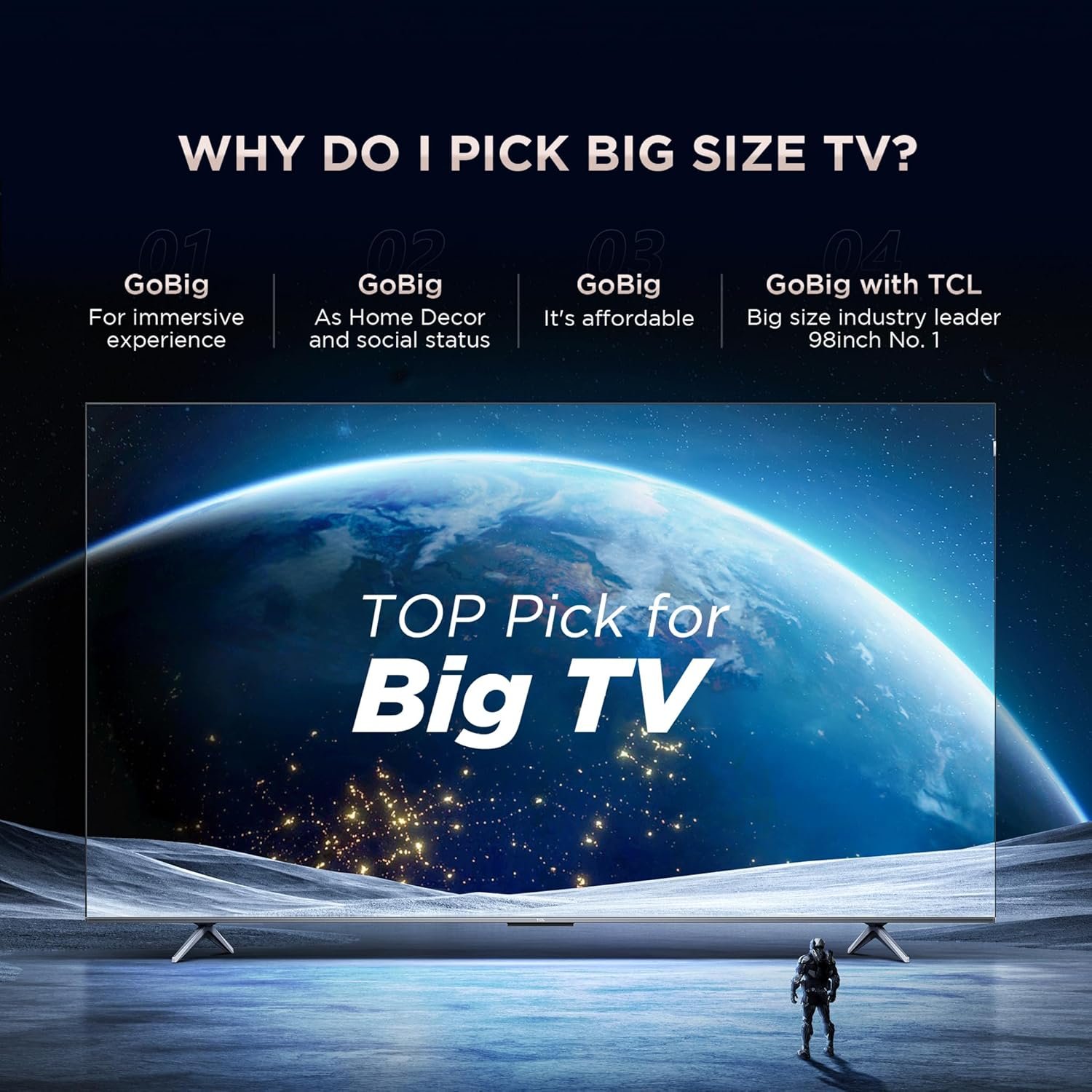 81jhye5zrl. sl1500 TCL 248 cm (98 inches) 4K Ultra HD Smart QD-Mini LED Google TV 98C755 (Black)