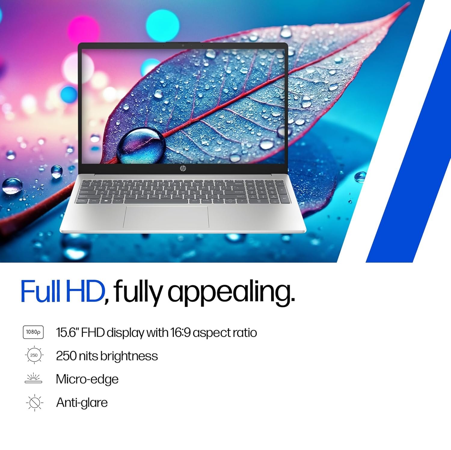 81ywy86iytl. sl1500 HP 15, Intel Celeron (8GB DDR5, 512GB SSD), Micro-Edge, Anti-Glare, 15.6/39.6cm, Win11, M365* Office24, Silver, 1.59kg, fd0885TU, FHD Camera, Backlit, Dual Speakers Laptop