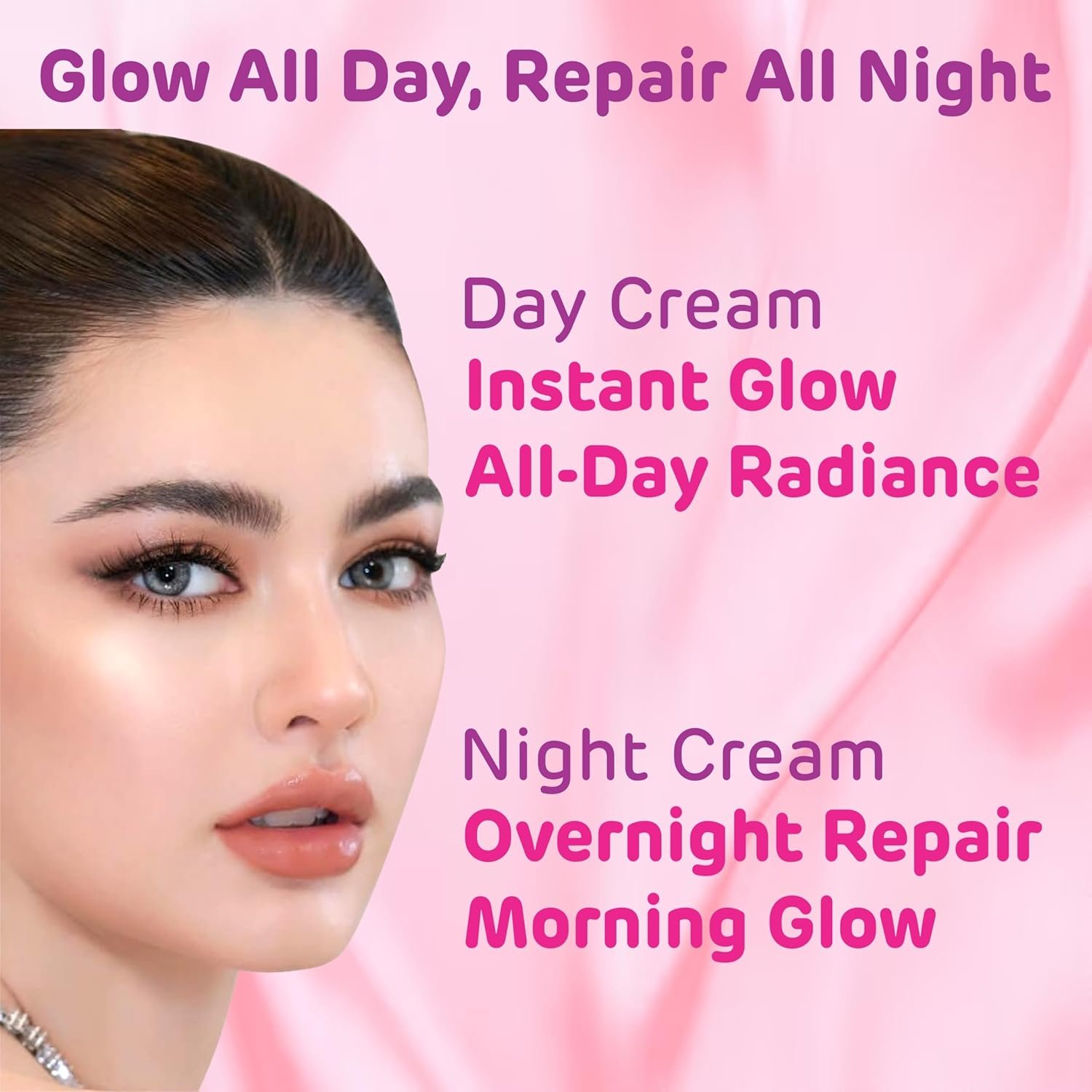 81zvpyhi2xl. sl1500 Get Nectar Happiness Glow Brightening Day & Night Cream Duo with Glutathione, Alpha Arbutin, Niacinamide, Kojic Acid & Ferulic Acid for Dark Spots, Pigmentation, Tan Removal & Glowing Skin for Men & Women Lightweight & Non-Greasy 15×2=30g Each