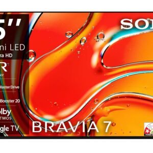 Sony 189 cm (75 inches) BRAVIA 7 4K Ultra HD AI Smart Mini LED Google TV K-75XR70 (Black)
