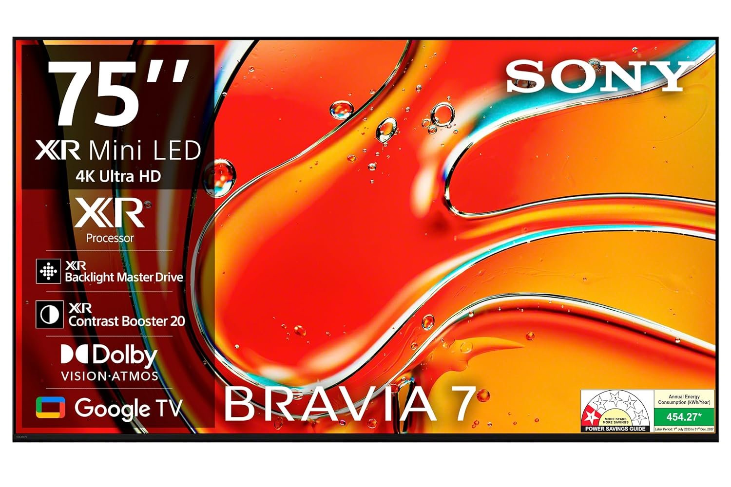 Sony 189 cm (75 inches) BRAVIA 7 4K Ultra HD AI Smart Mini LED Google TV K-75XR70 (Black) Sony 189 cm (75 inches) BRAVIA 7 4K Ultra HD AI Smart Mini LED Google TV K-75XR70 (Black)