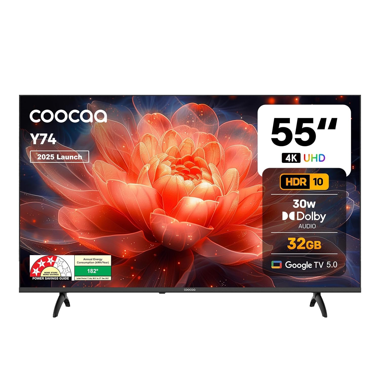 coocaa 138 cm (55 inch) Frameless UHD 4K Smart Google TV 55Y74 coocaa 138 cm (55 inch) Frameless UHD 4K Smart Google TV 55Y74