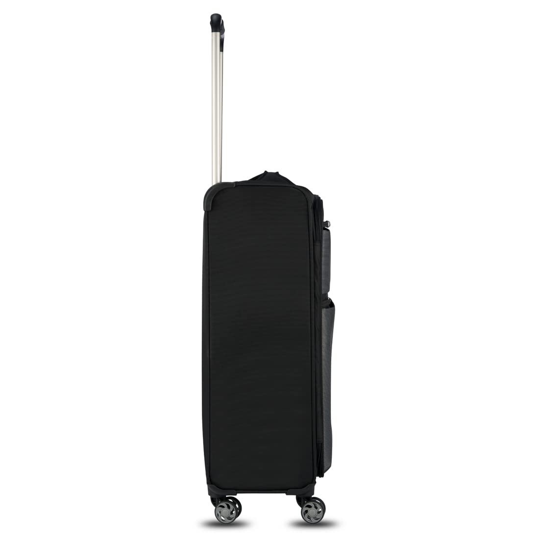 41x7rhiy3fl. sl1100 it luggage Debonair Worlds Lightest Bag 70 cms Medium Check-in Polyester Softsided 8 Wheels Spinner Luggage/Suitcase/Trolley Bag for Travel with Lock- Black
